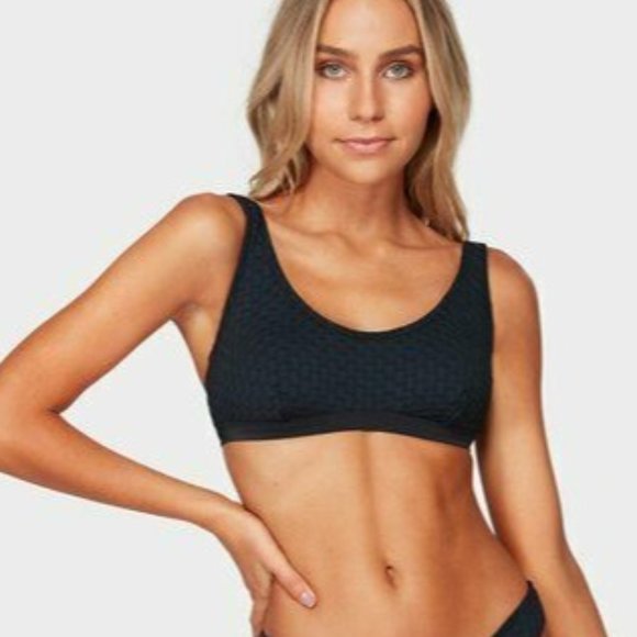Billabong Other - Billabong BNWT Lovelock D/DD Bralette Bikini Swimsuit Top Black Size 16 RRP $60